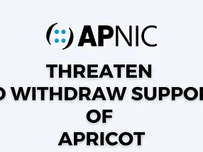 Read more about the article APNIC threaten to withdraw support of APRICOT