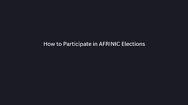 Read more about the article How to Participate in AFRINIC Elections