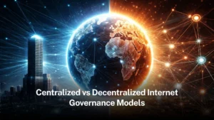 Read more about the article Centralised vs decentralised internet governance models