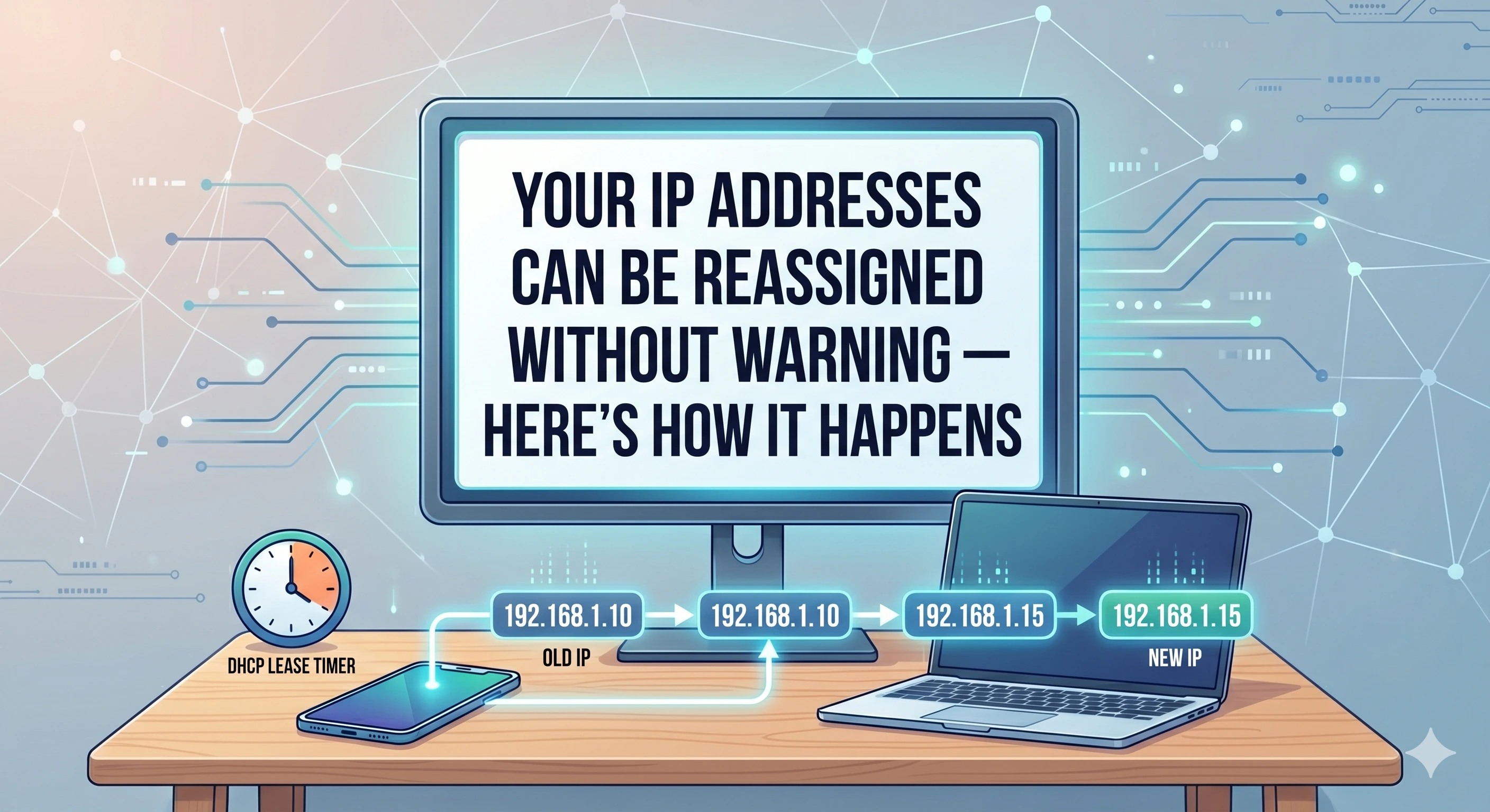 Sus direcciones IP pueden ser reasignadas sin advertencia, así es como sucede